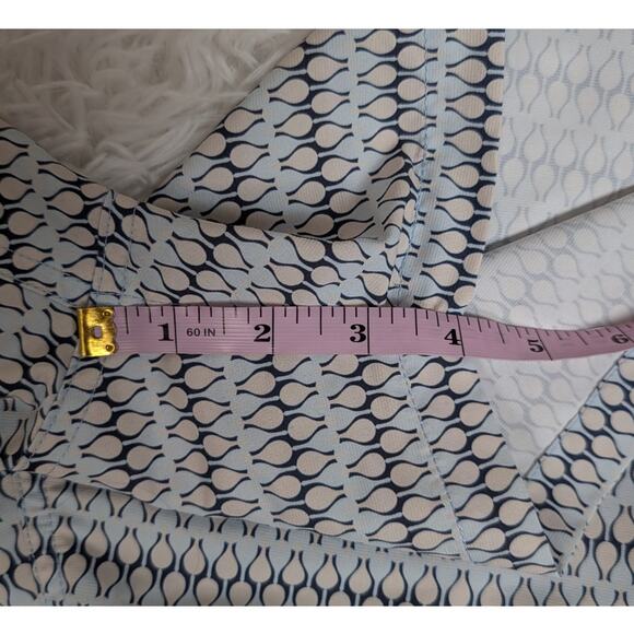 Frescobol Carioca Graphic Print Drawstring Swim Trunks Blue and White Size XXL - Picture 10 of 10